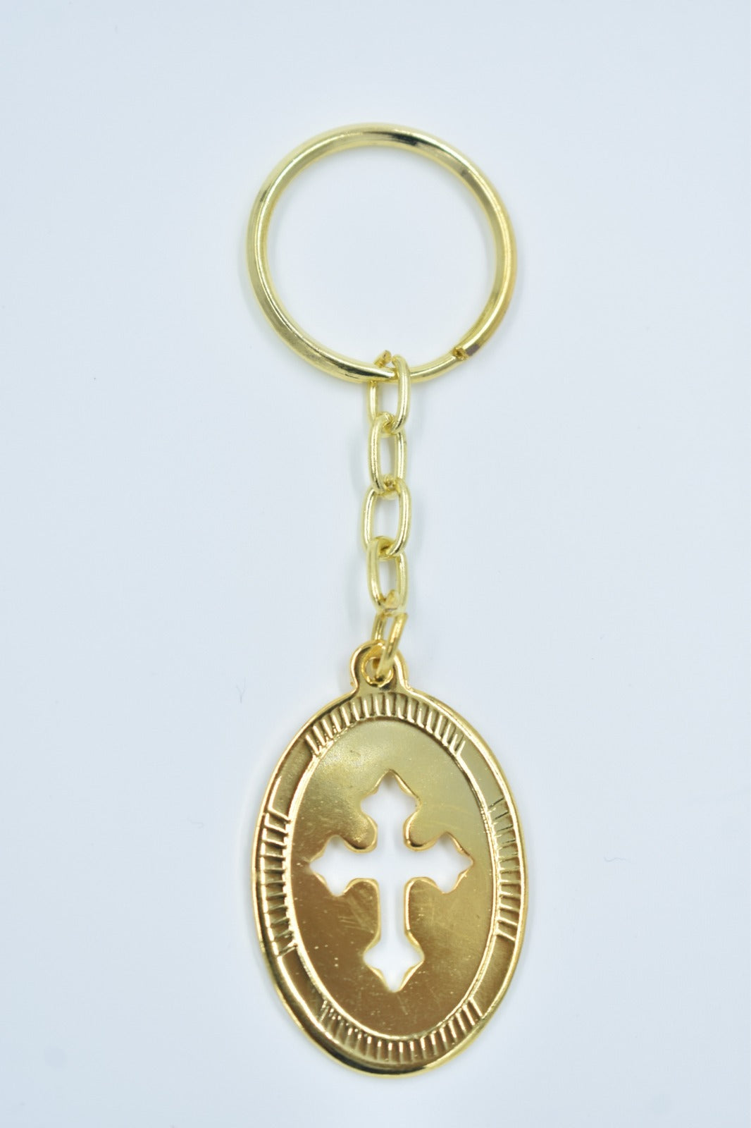 Key Chain(Oval)-Gold