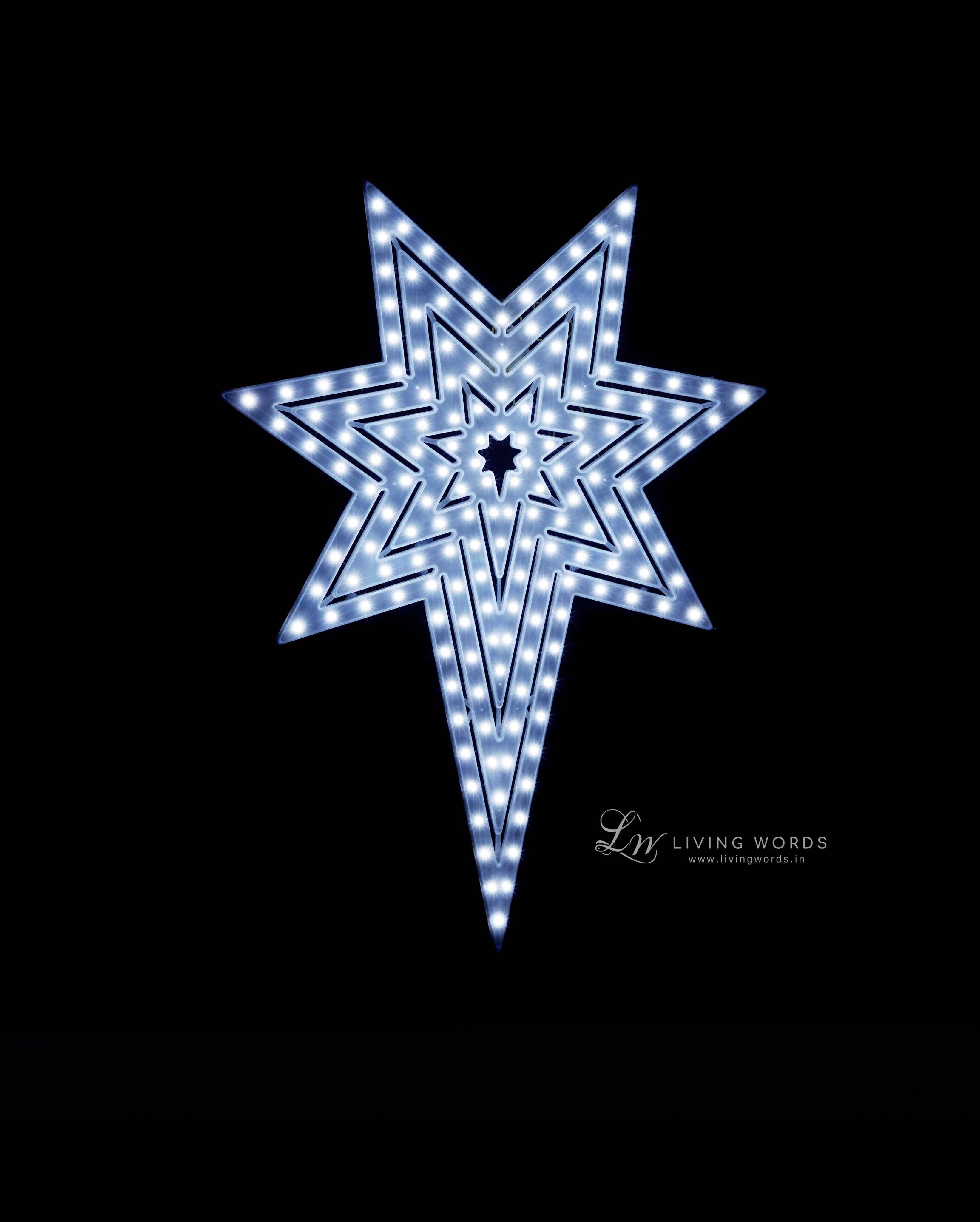AStar Combo of Two LED Stars ( Multi & White)