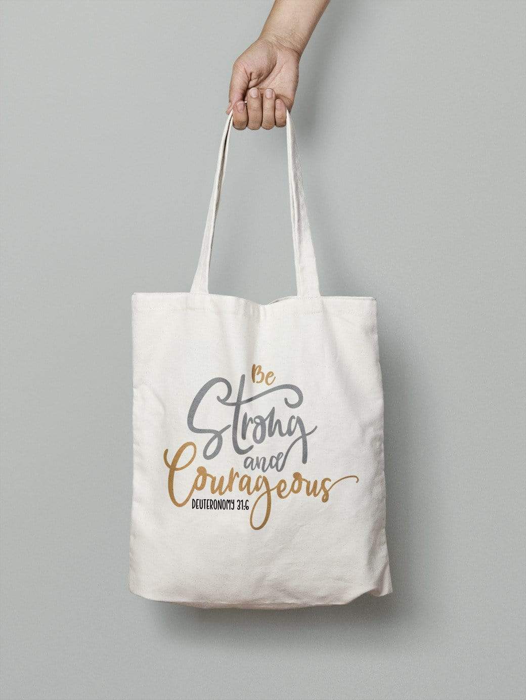 Living Words Be strong - Tote Bag