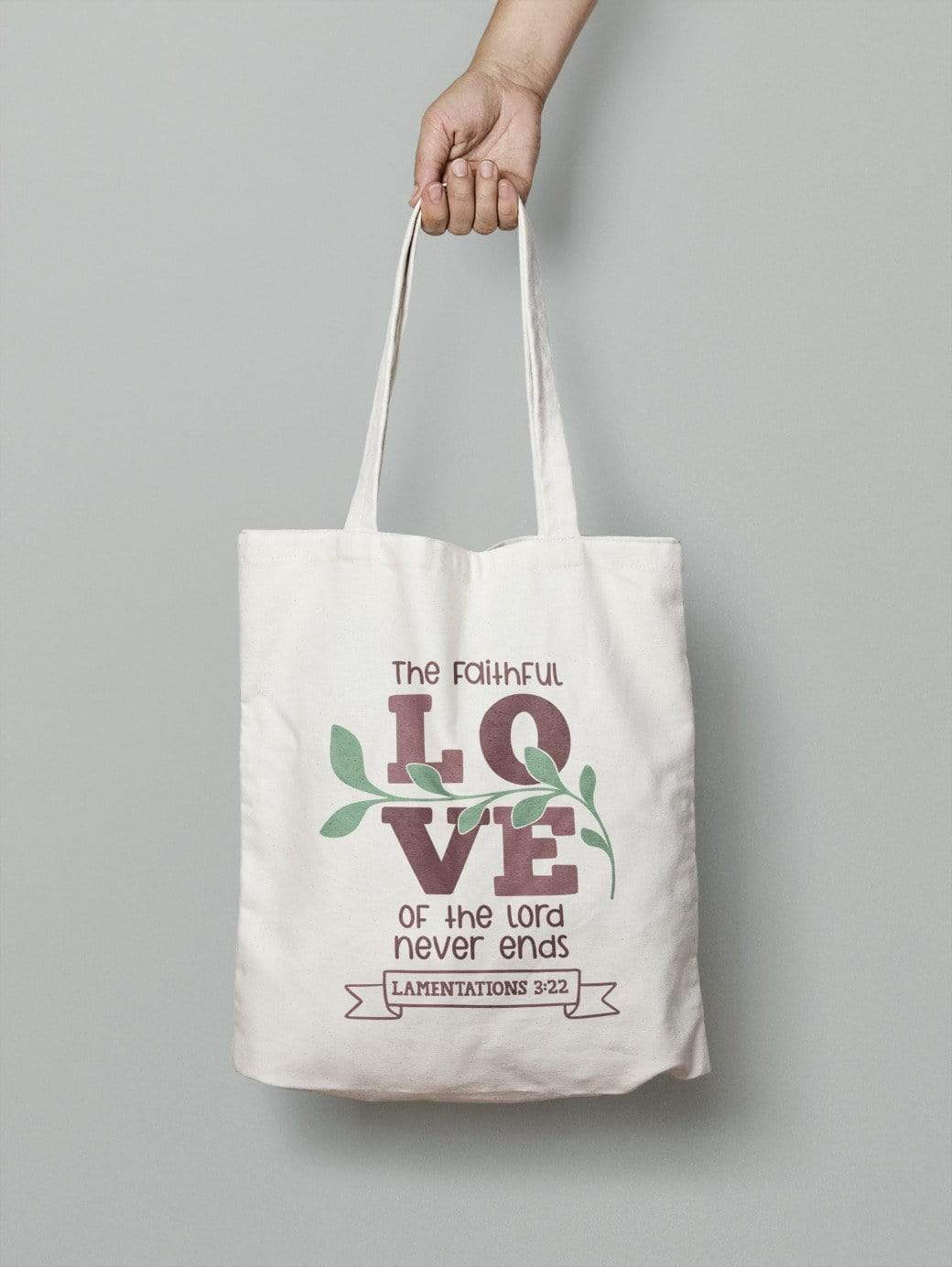 Loved Tote Bag - 100% Cotton with Bible-Inspired Verse – Living Words