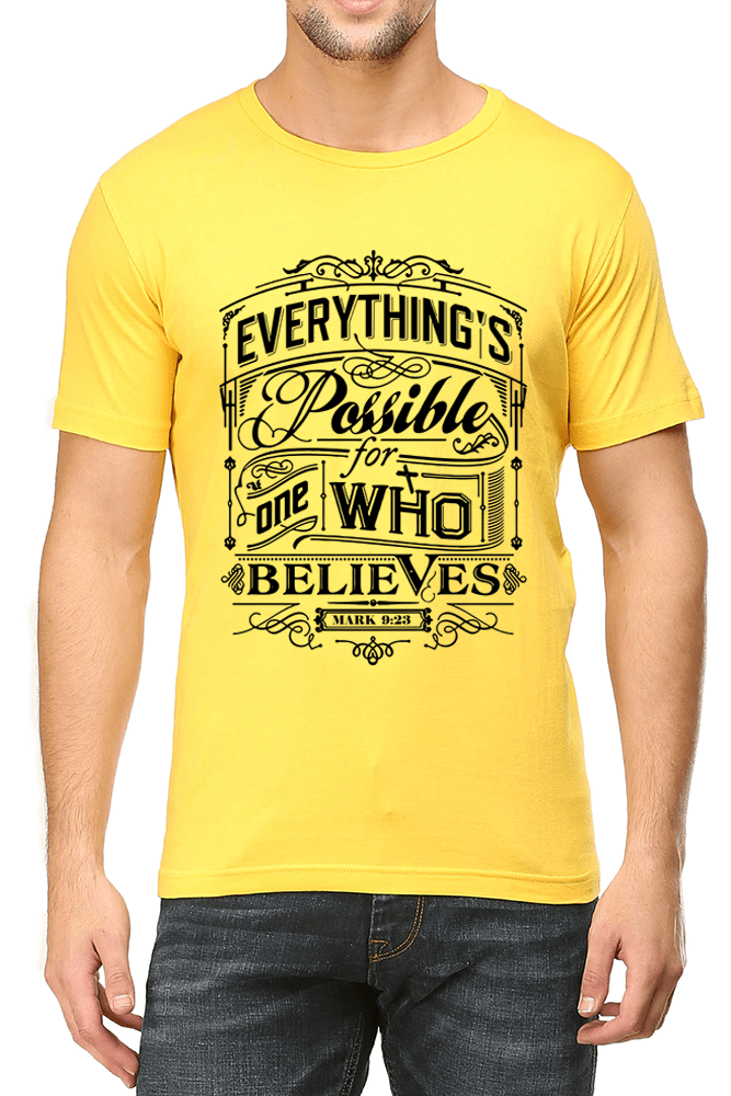 Everything Possible Christian T-Shirt with Inspirational Bible