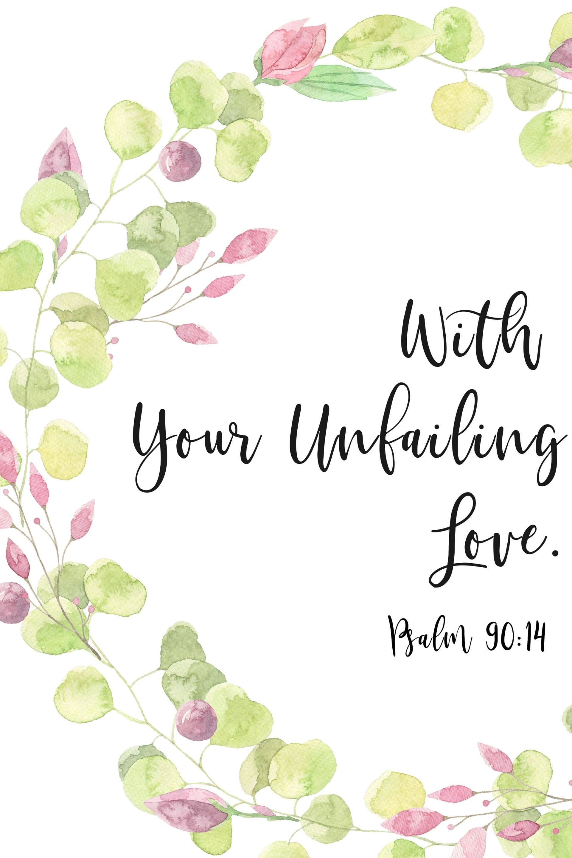 Living Words Wall Decor With your unfailing Love