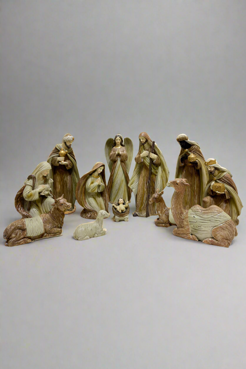 Premium Crib / Nativity Set - 12 Inch - SPS12D