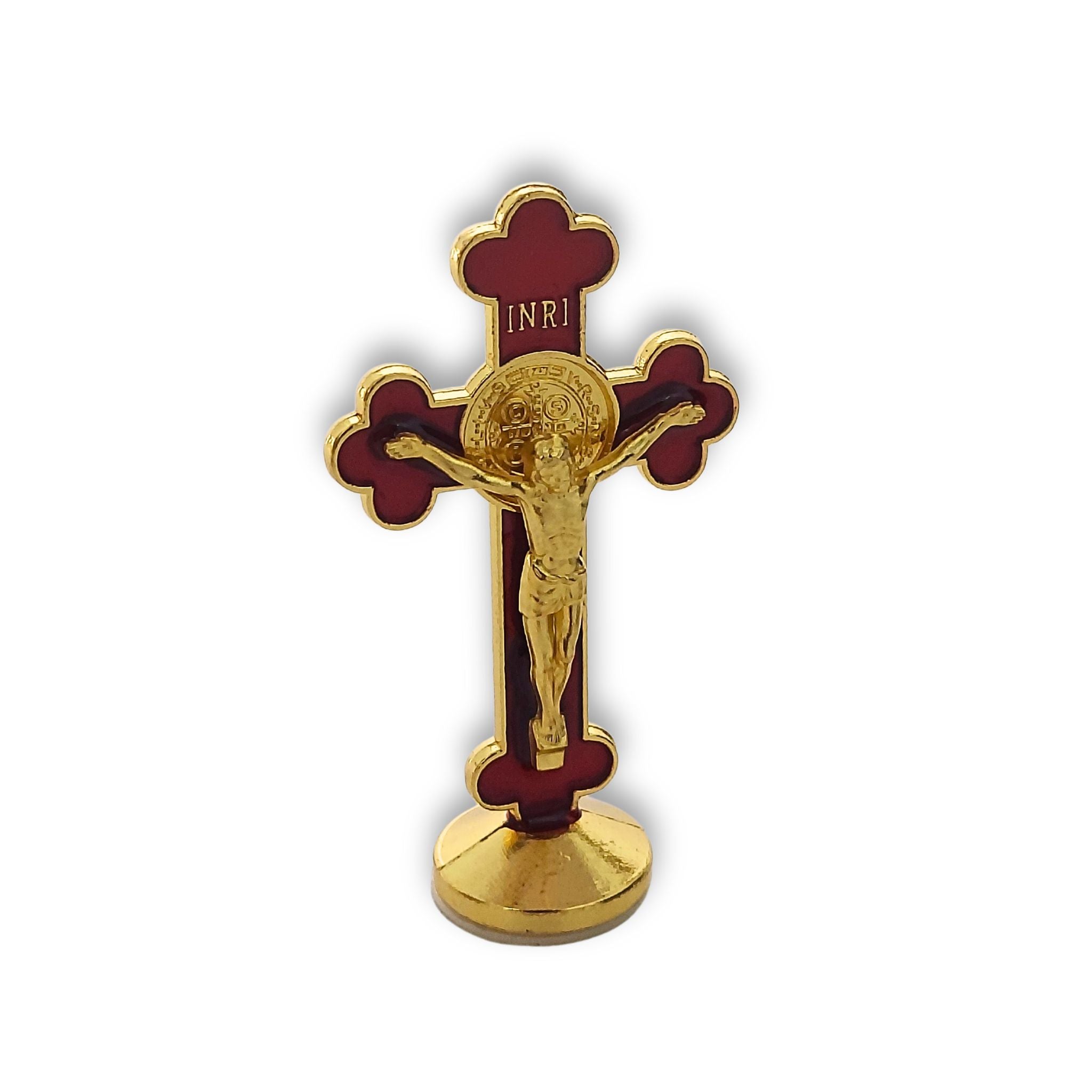 Car Crucifix- Gold & Red