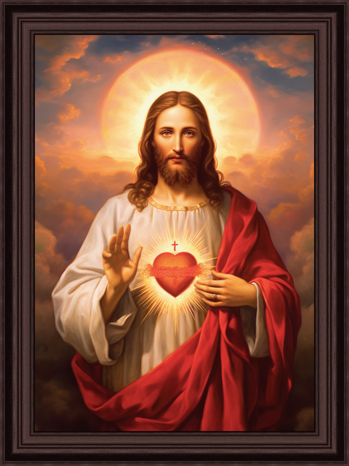 Jesus Portrait LED Frame – Living Words
