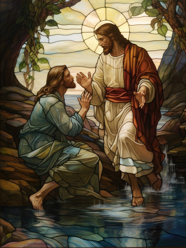 John the Baptish with Jesus SGA30