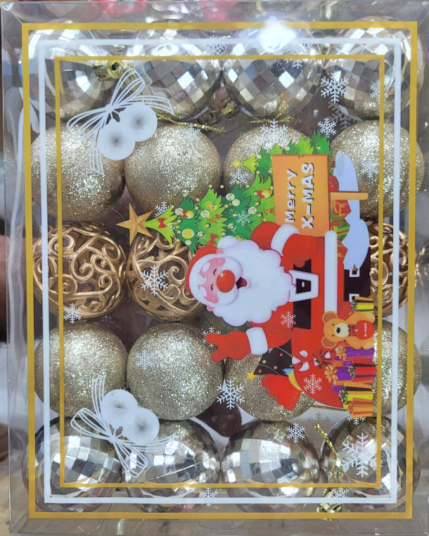 Christmas Golden Baubles Set (20 Nos)