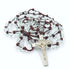 Glass Beads Thread Rosary with Metal Crucifix-R146