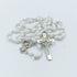 Glass Beads Wire Rosary White-R153