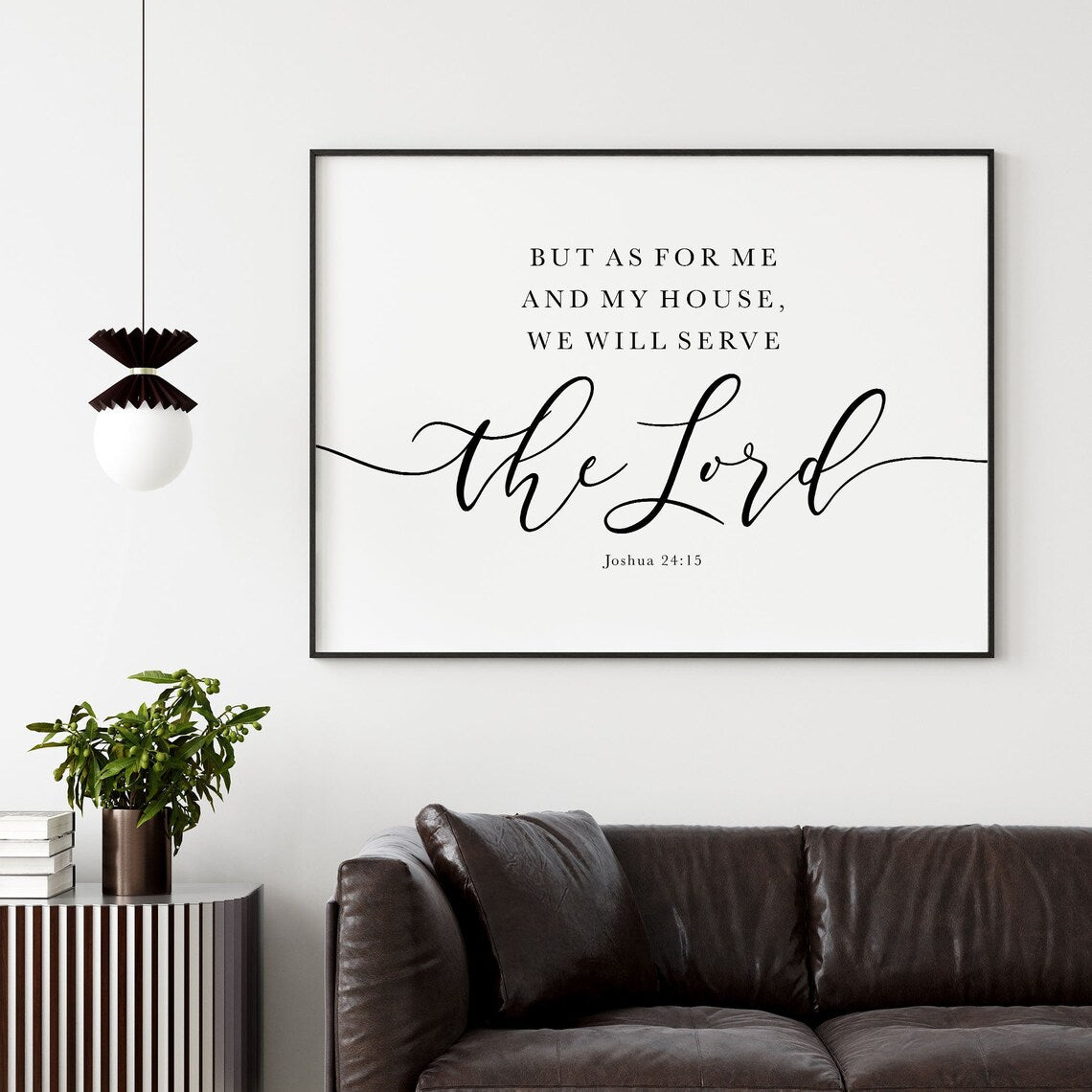 Joshua 24:15 As For Me And My House - WD1151 - 16 X 24 Inches - Sale