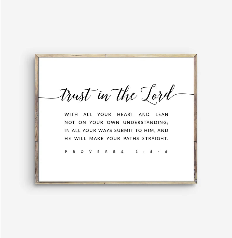 Trust In The Lord-Budget Frame-WD1136