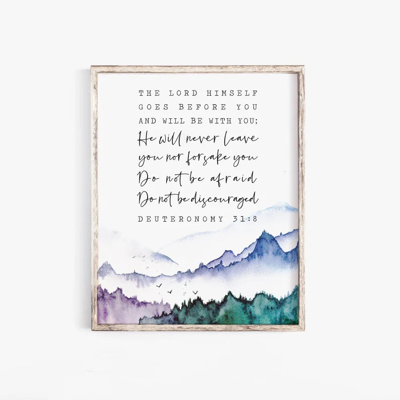 The Lord Himself goes before you and will be with you-Budget Frame-WD1143
