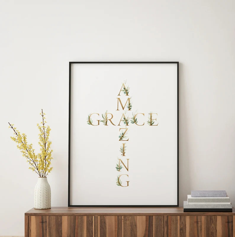 Amazing Grace Cross-Budget Frame-WD1138