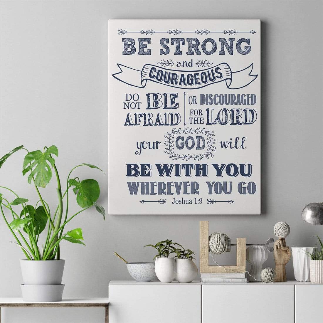 Living Words Wall Decor Be Strong and Courageous