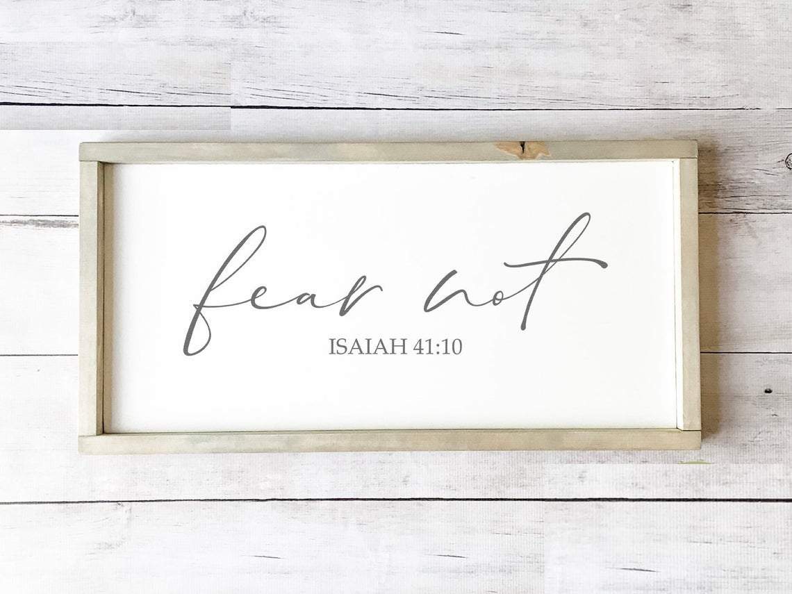 Living Words Wall Decor Standard Size - 18" x 7" Fear Not