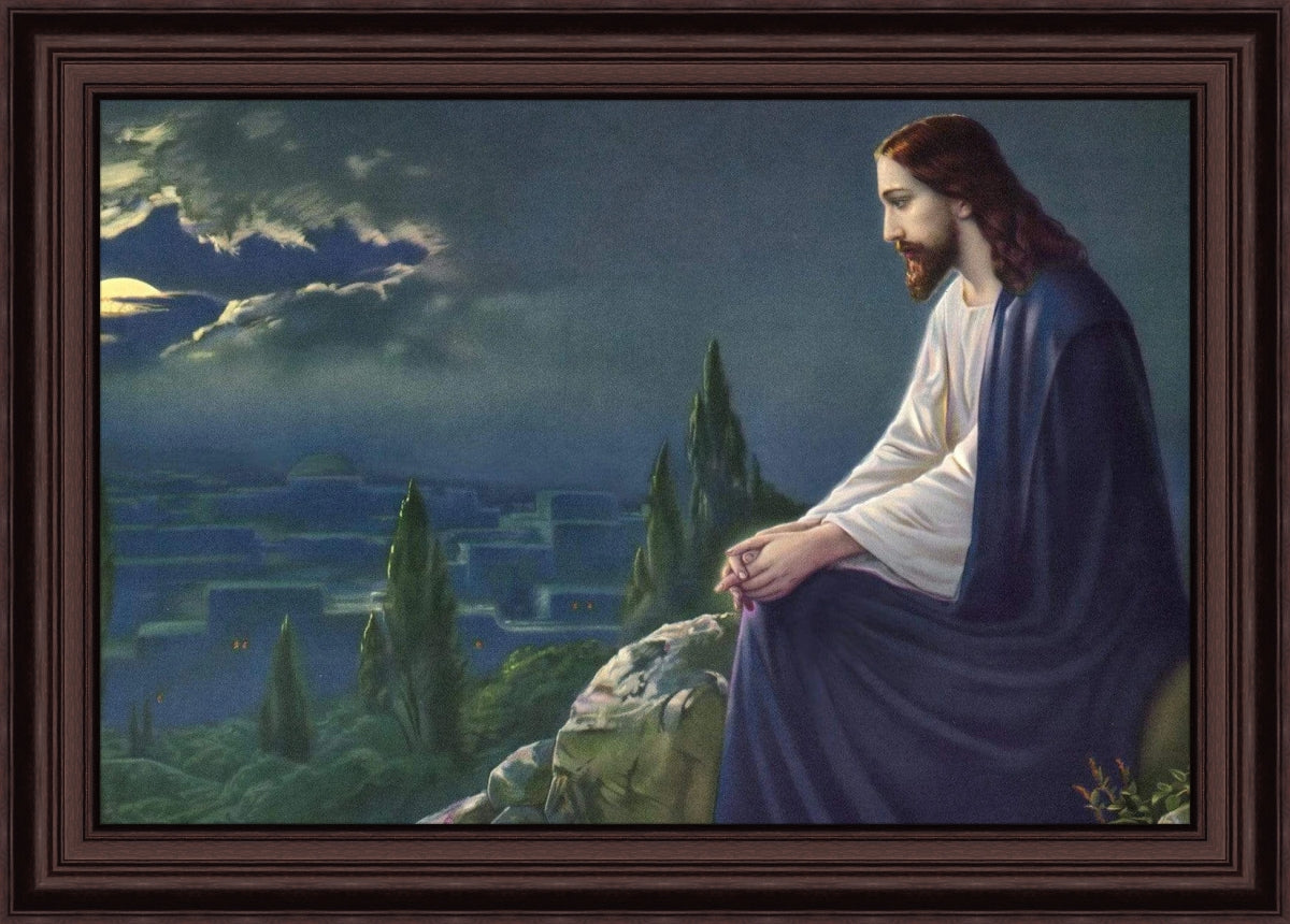 Jesus praying at Gethsemane - JP17