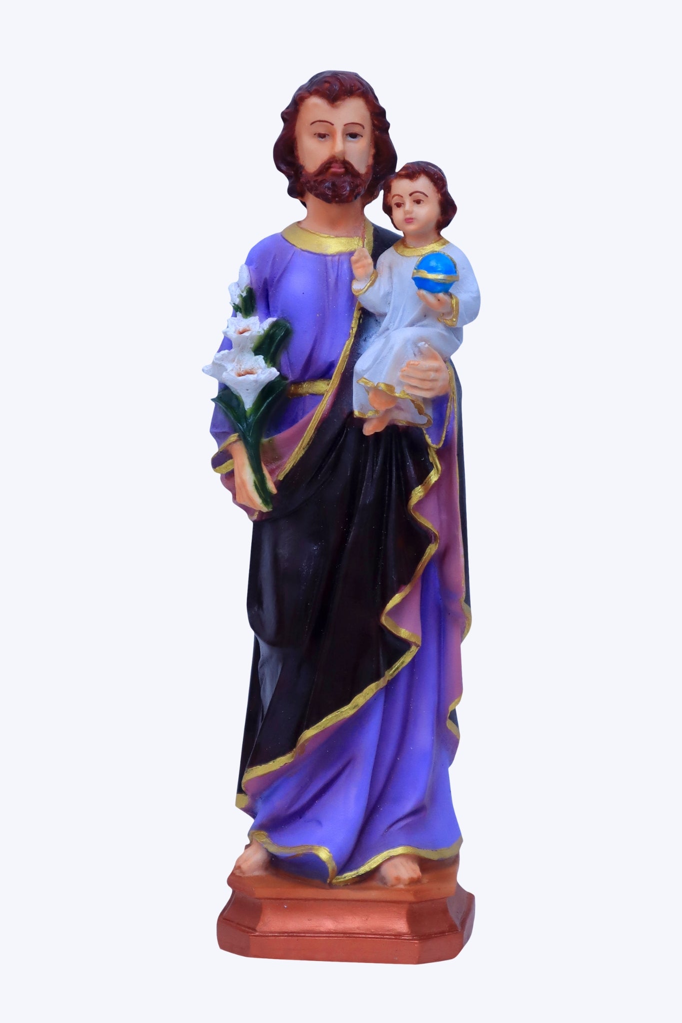 St. Joseph Statue - 8 Inch | Poly Marble Material | Living Words