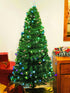 6 Feet Pre-Lit Fiber Optics Christmas Tree | Elegant Christmas Tree with Multi-colour Lights