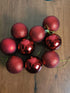 Medium Red Baubles (24 Nos) | 6cm