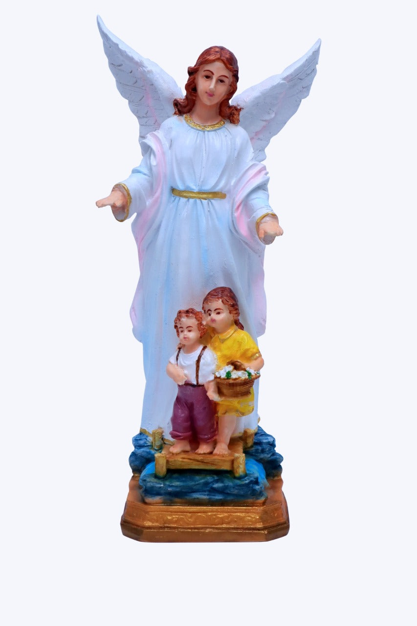 Guardian Angel 12 Inch Statues - Devotional Art for Your Home | Living Words