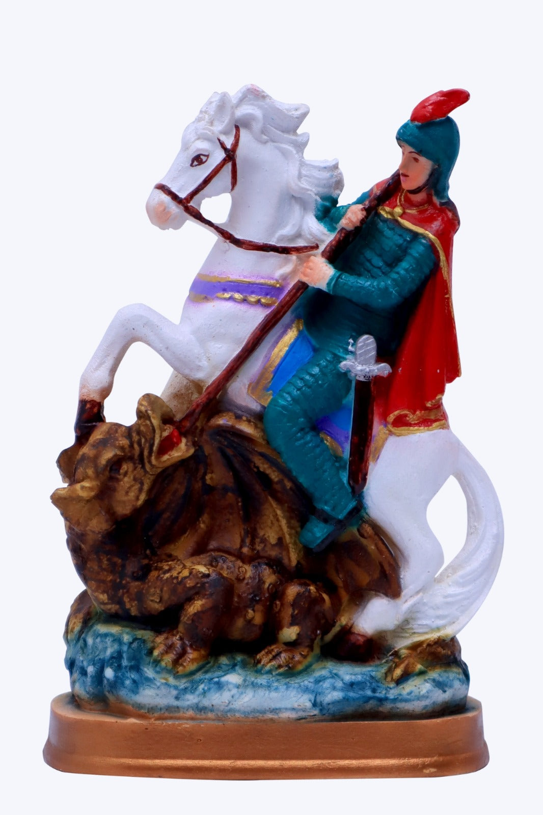 St. George 9 Inch Statues - Exquisite Religious Figures | Living Words