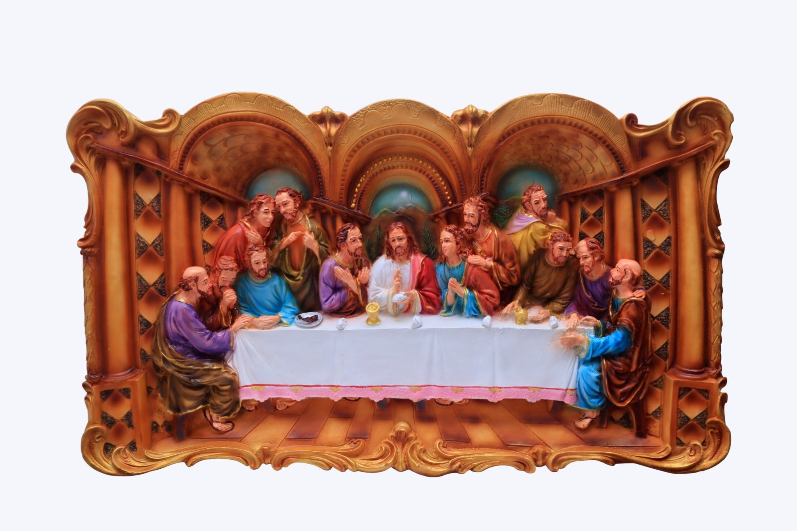 Last Supper 29 Inch - Poly Marble Statue | Living Words