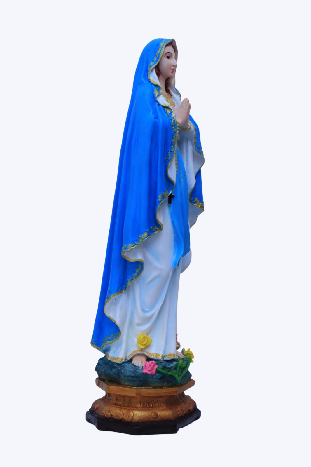 Poly Marble Statue of Our Lady of Lourdes, 18 Inch | Living Words