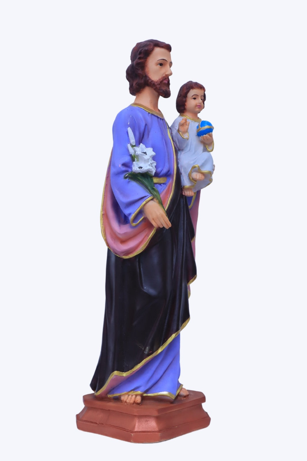 Poly Marble Statue of St. Joseph, 18 Inch | Living Words