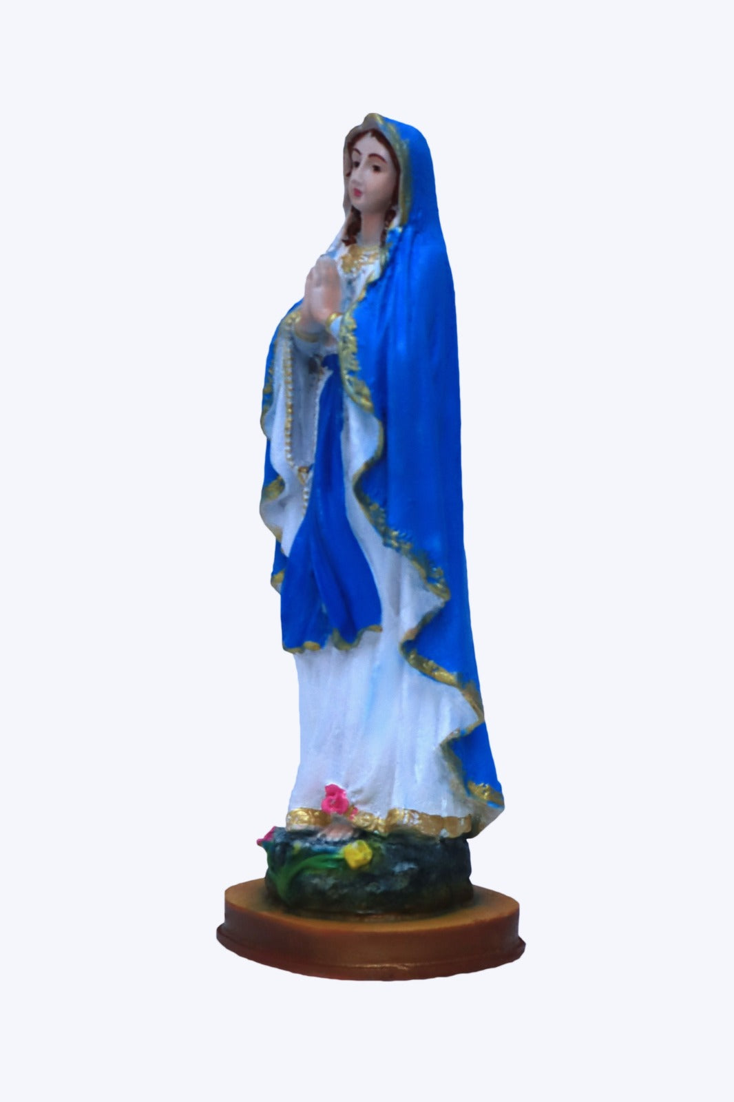 Lady of Lourdes Statue - 8 Inches | Poly Marble Material | Living Words