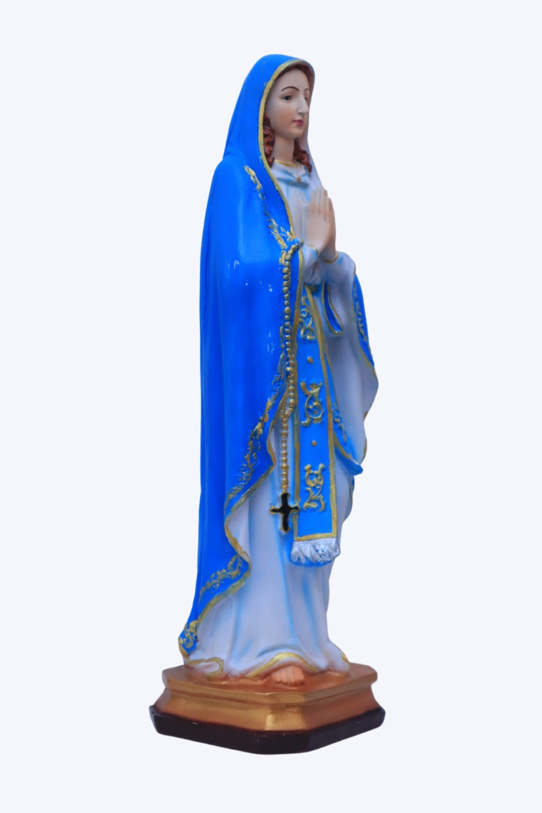 Our Lady of Lourdes Statue - 18 Inch | Poly Marble Material | Living Words