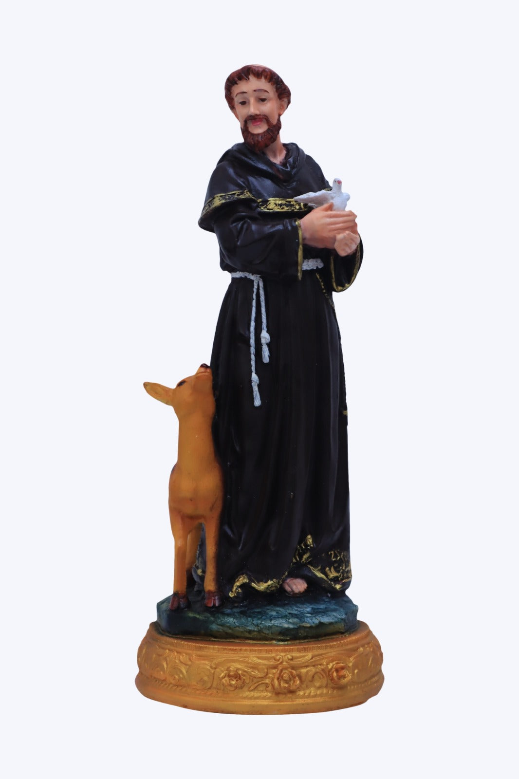 St. Francis of Assisi Statue - 12 Inch | Poly Marble Material | Living Words