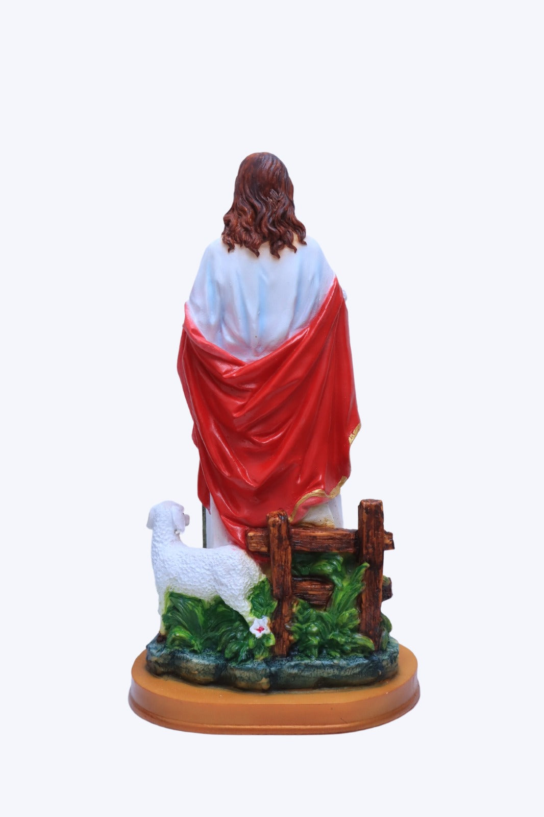  Good Shepherd Statue - 15 Inch | Poly Marble Material | Living Words