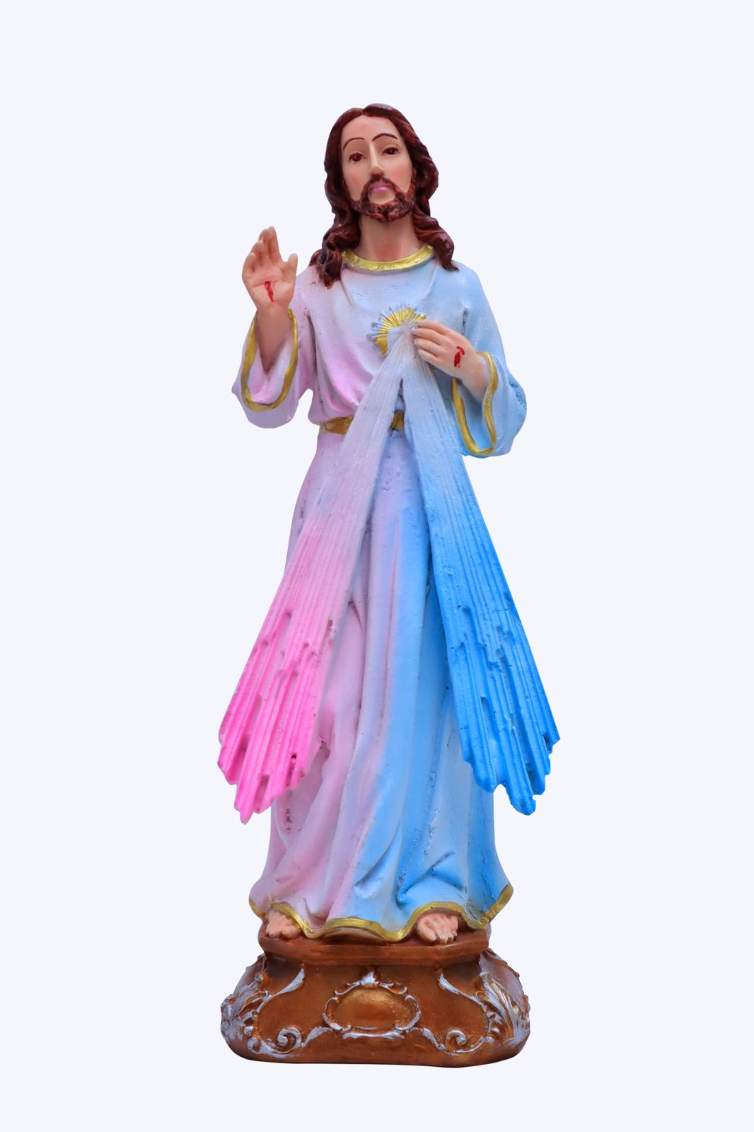 Divine Mercy Statue - 12 Inch | Poly Marble Material | Living Words