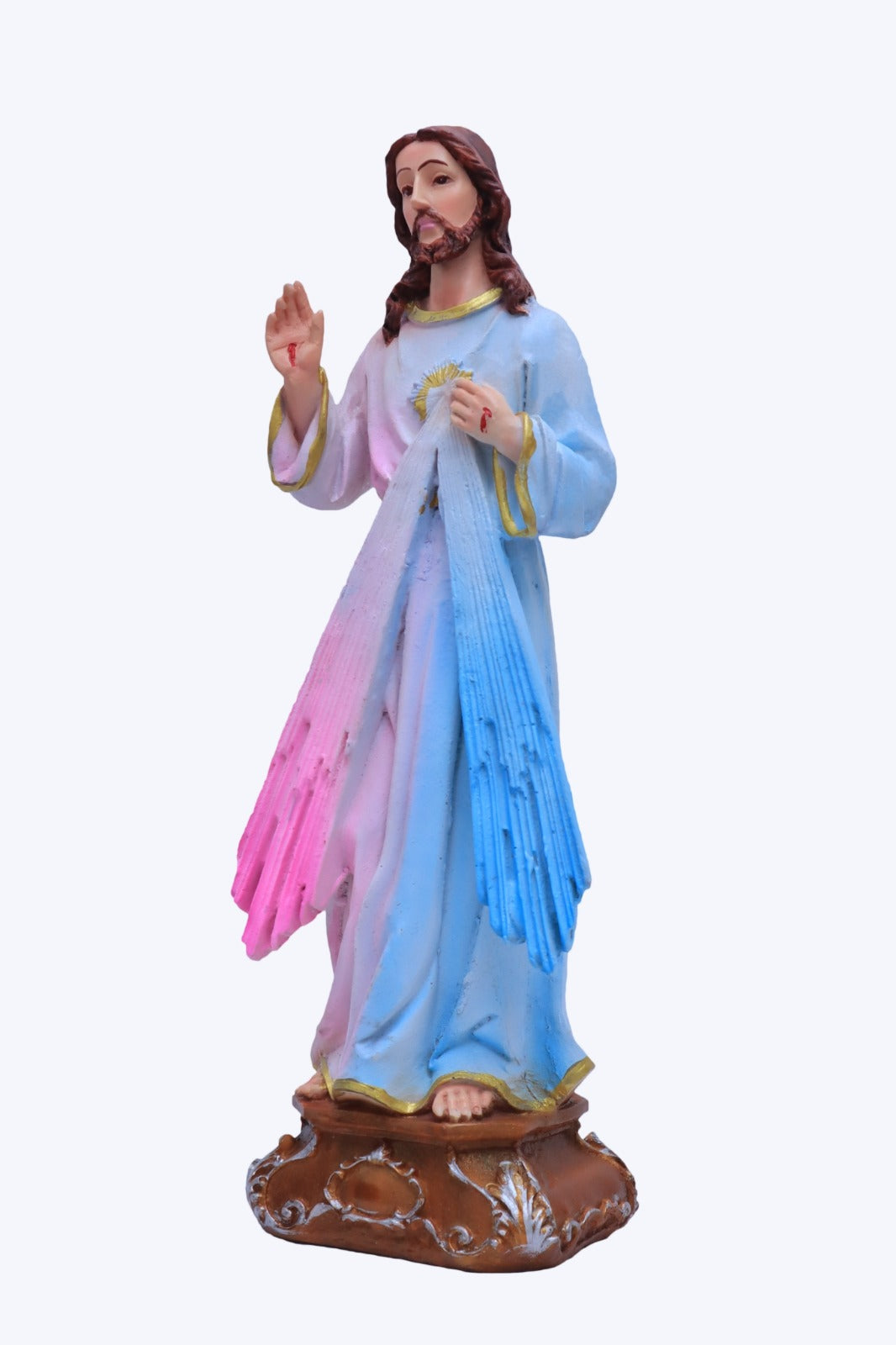 Divine Mercy Statue - 12 Inch | Poly Marble Material | Living Words