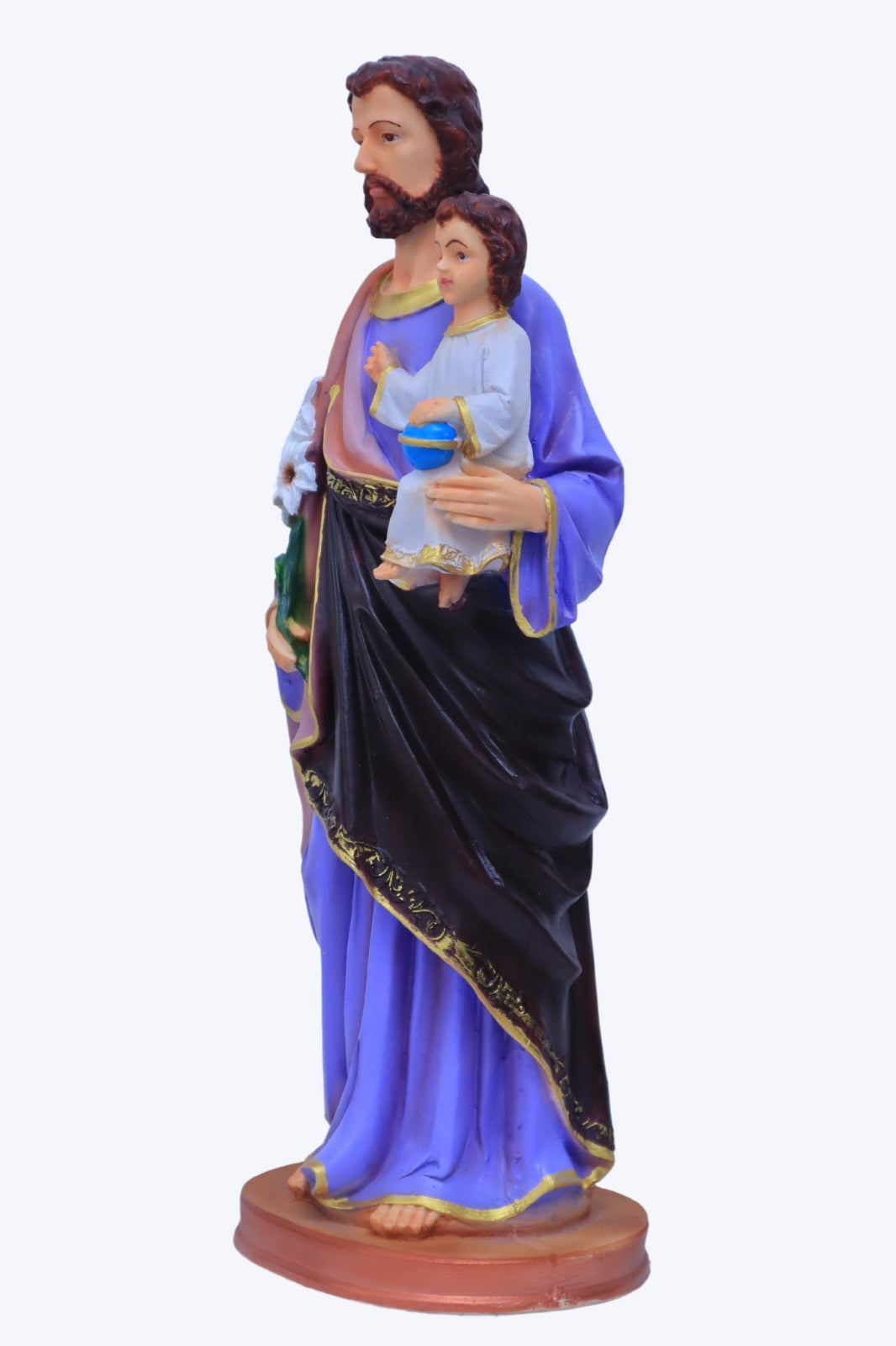 St. Joseph Window Statue - 17 Inch | Poly Marble Material | Living Words
