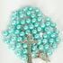 Pearl Beads Wire Rosary-Blue-R142