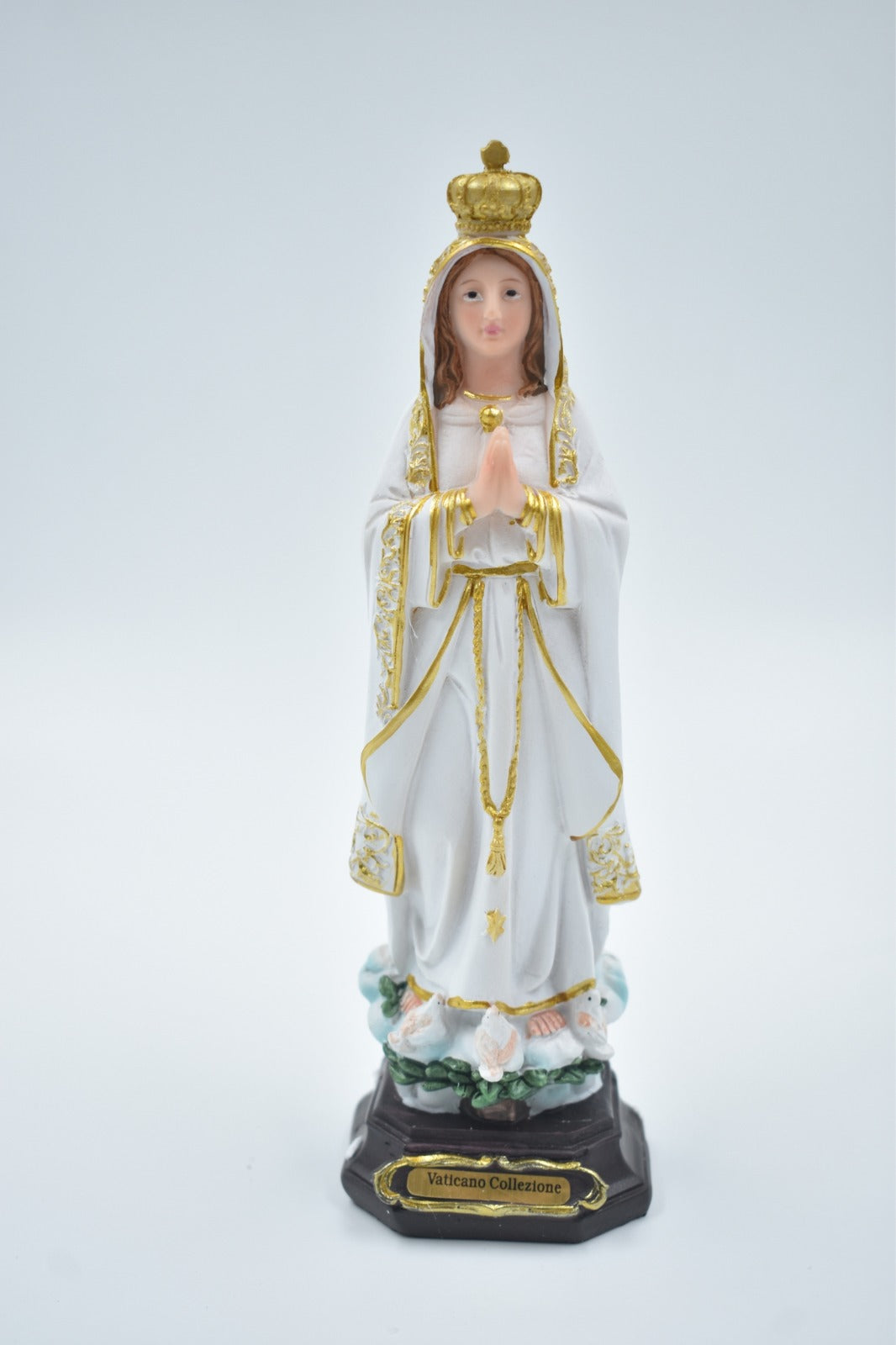 Our Lady of Fathima 8 Inch Statue | Handcrafted Devotional Sculpture