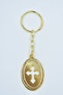 Oval Shaped Key Chain - Gold