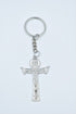Key Chain Crucifix - Silver | Religious Keychain Accessory