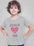 Living Words Boy Round neck Tshirt 0-11M / Grey Jesus Loves Me