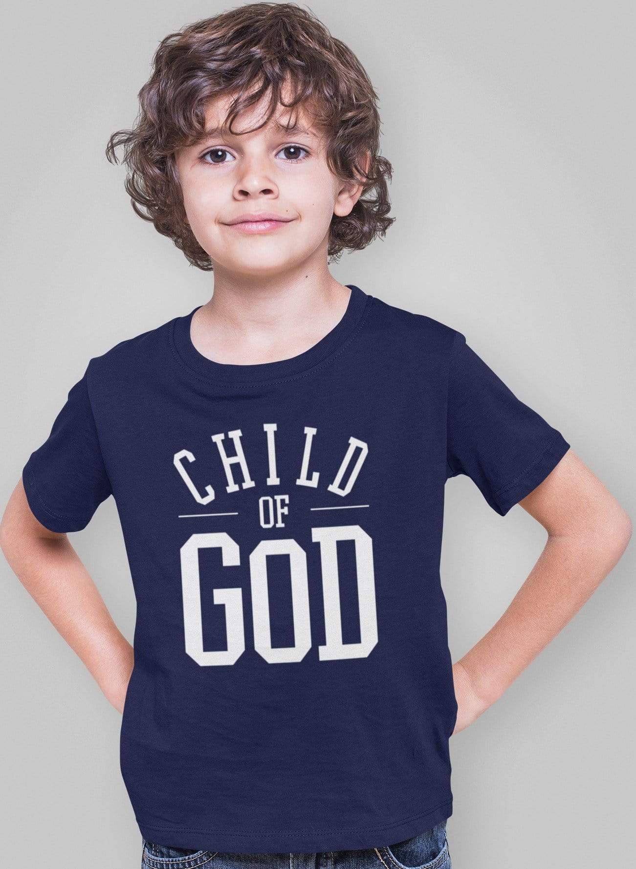 Living Words Boy Round neck Tshirt 0-11M / Navy Blue Child of God