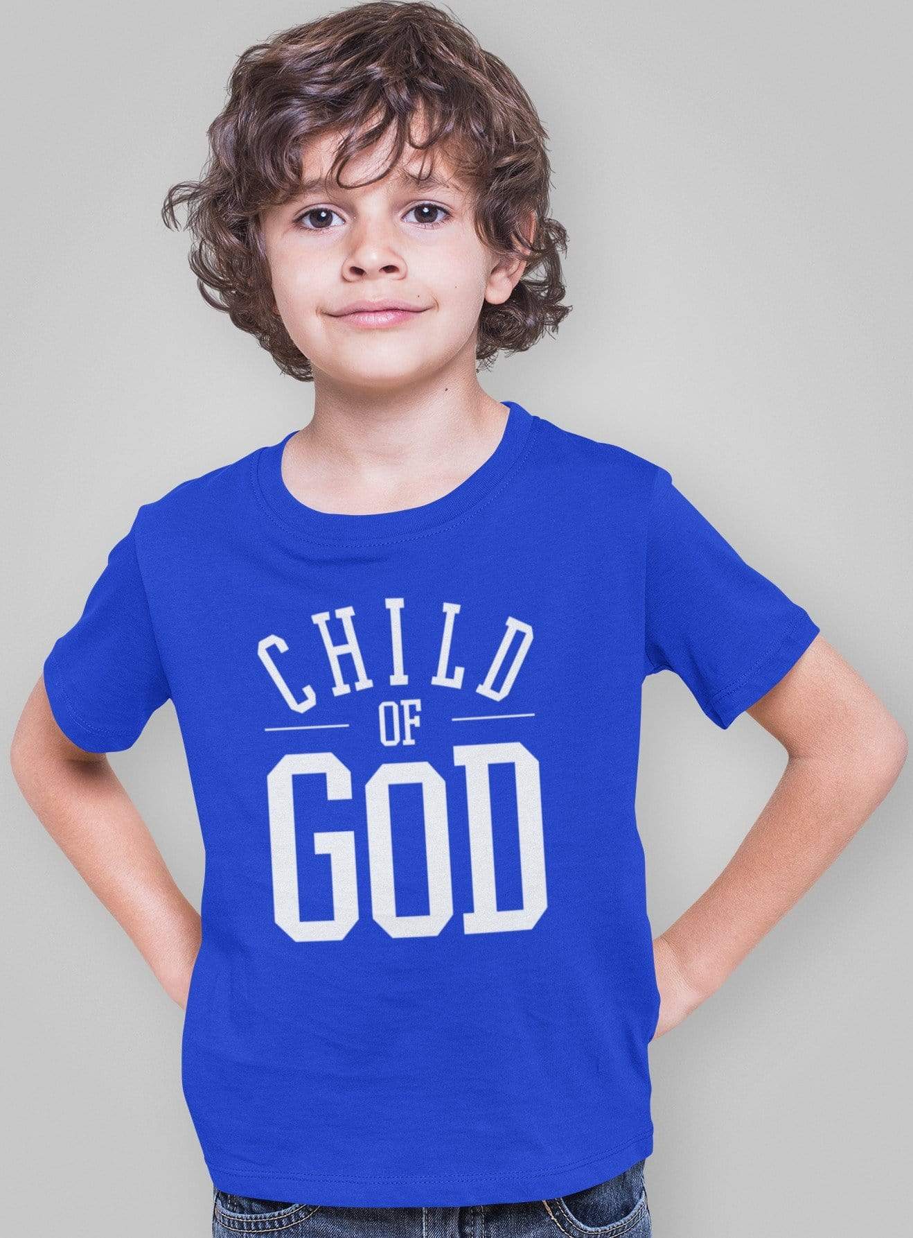 Living Words Boy Round neck Tshirt 0-11M / Royal Blue Child of God