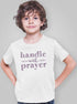 Living Words Boy Round neck Tshirt 0-11M / White Handle with prayer