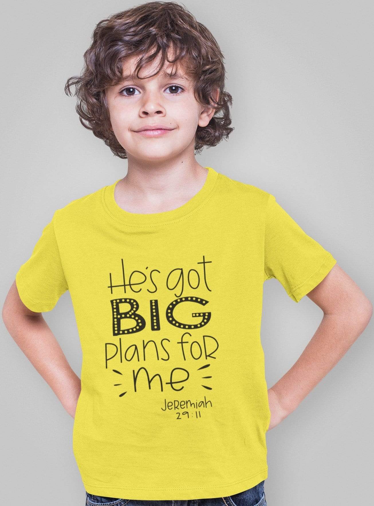 Living Words Boy Round neck Tshirt 0-11M / Yellow He's got big plans for me
