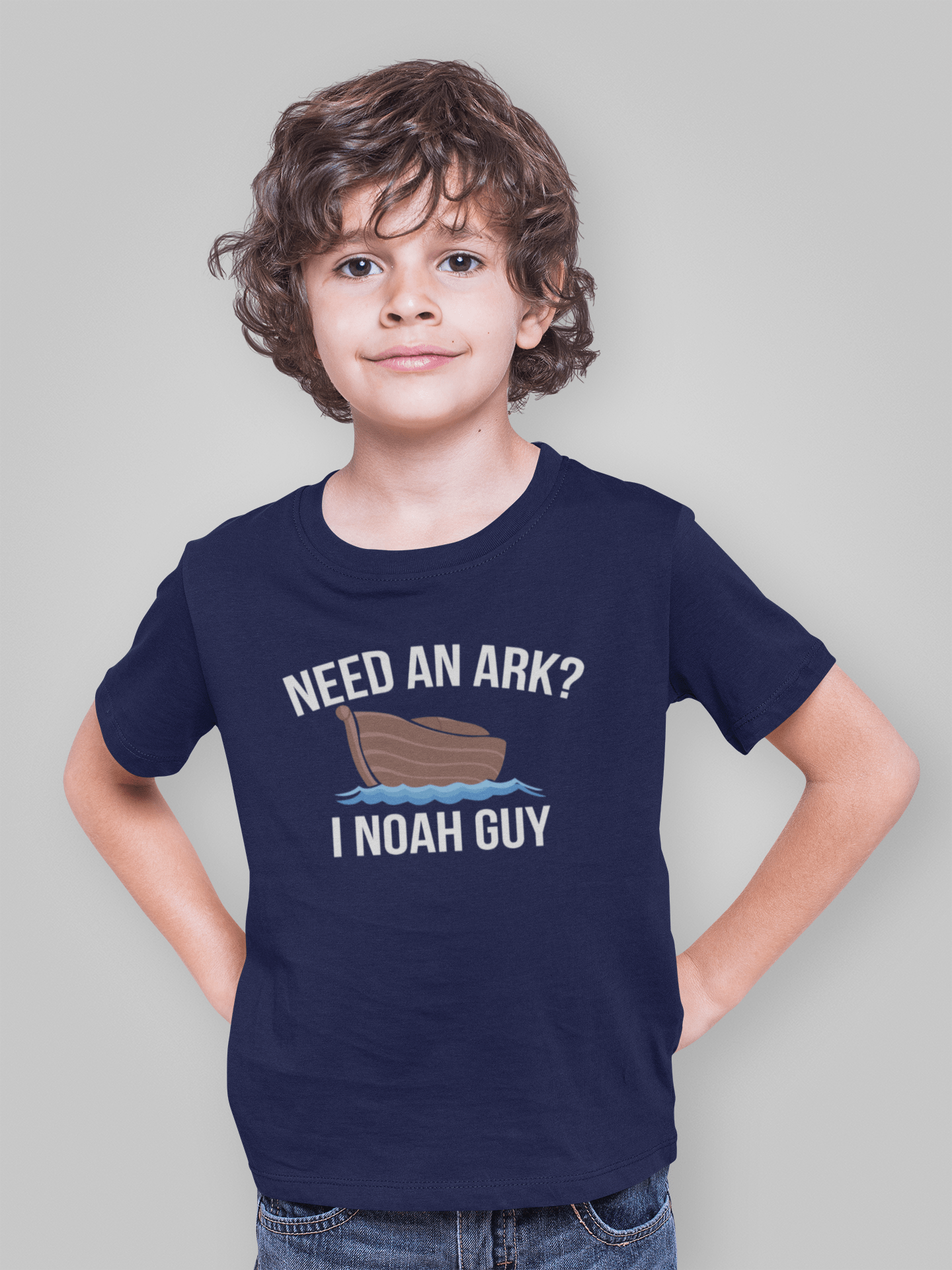 Living Words Boy Round neck Tshirt 0-12M / Navy Blue NOAH GUY