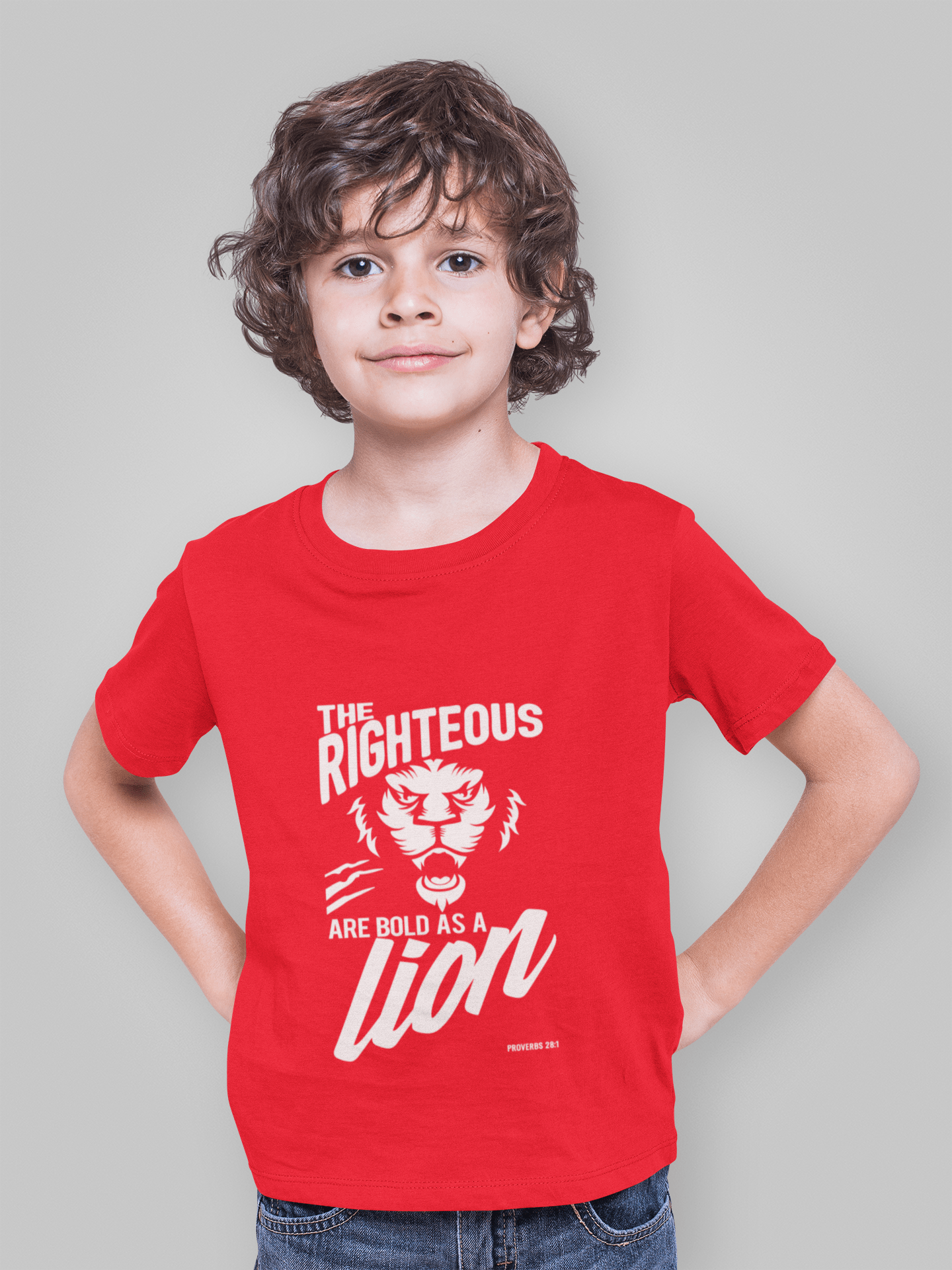 Living Words Boy Round neck Tshirt 0-12M / Red THE RIGHTEOUS