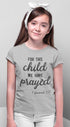 Living Words Girl Round Neck Tshirt 0-11M / Grey For this child we have prayed