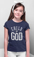 Living Words Girl Round Neck Tshirt 0-11M / Navy Blue Child of God