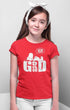 Living Words Girl Round Neck Tshirt 0-11M / Red God is good all the time