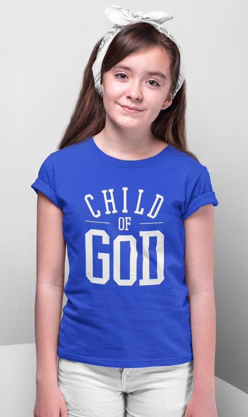 Living Words Girl Round Neck Tshirt 0-11M / Royal Blue Child of God